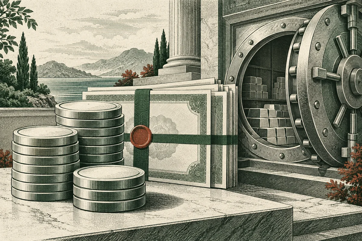 Editorial illustration for stablecoin income
